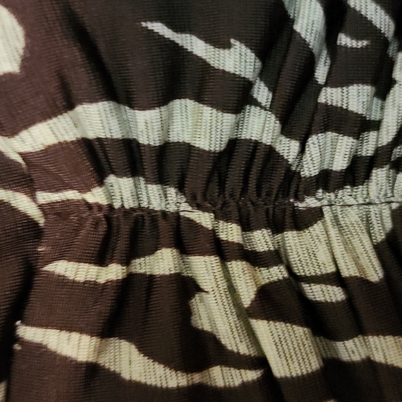 Zebra Animal Print Brown/Beige SZ M iZ Byer - Picture 4 of 5